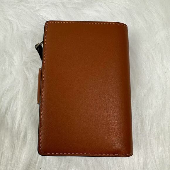 Coach Medium Corner Zip Wallet In Leather/Gold/Tan CBO32 NWT - Picture 2 of 5